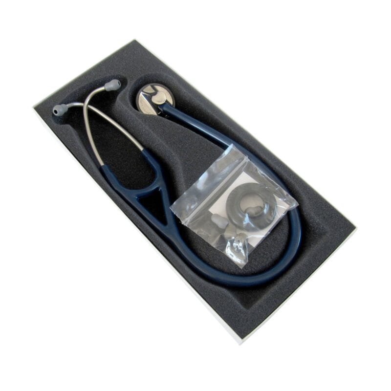 3M Littmann Master Cardiology Stethoscope Navy Blue 2164 2164 Box Open