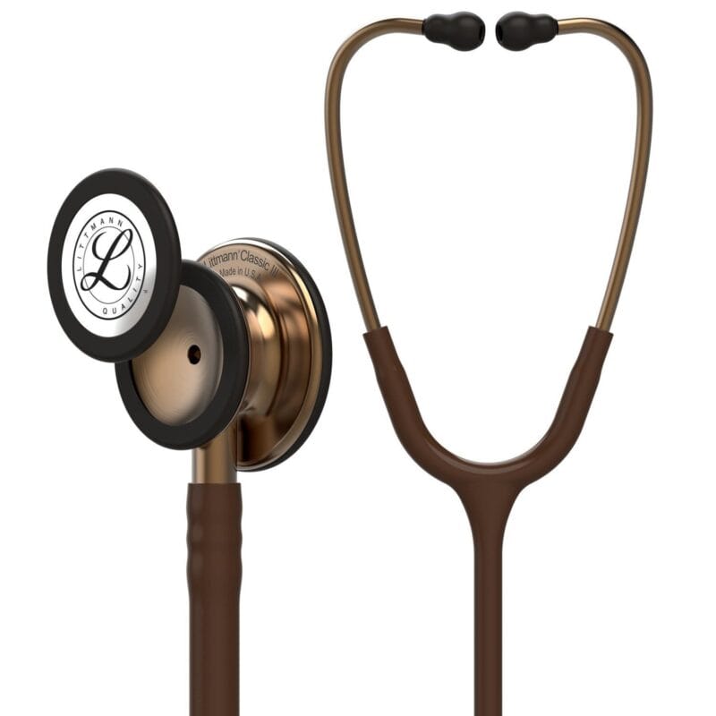 3M™ Littmann® Classic III Stethoscope, Copper-Finish Chestpiece, Chocolate Tube, 27 inch, 5809 3M™ Littmann® Classic III Stethoscope, Copper-Finish Chestpiece, Chocolate Tube, 27 inch, 5809