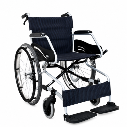 Manual Premium Wheelchair SM–100.3 F22 | Lightweight Foldable Mobility Wheelchair for Home & Hospital Use