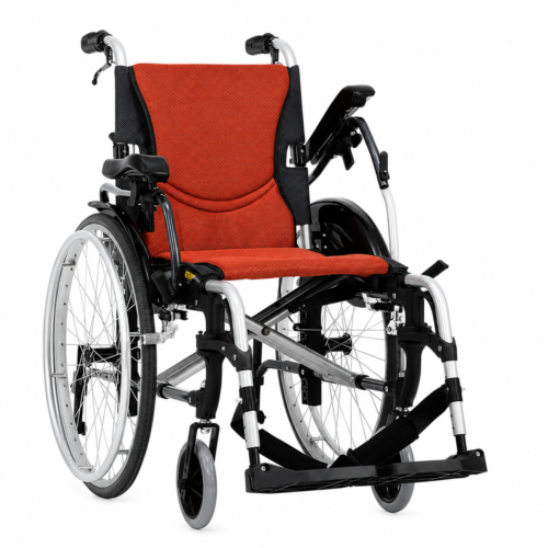 Karma Ergonomic S-Ergo 305 Wheelchair | Lightweight Foldable Ergonomic Manual Wheelchair for Home, Hospital & Rehabilitation Use