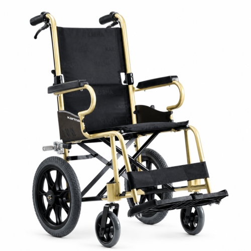 Karma KM-2500 (16") Foldable Manual Wheelchair | Lightweight Compact Wheelchair for Home, Hospital & Rehabilitation