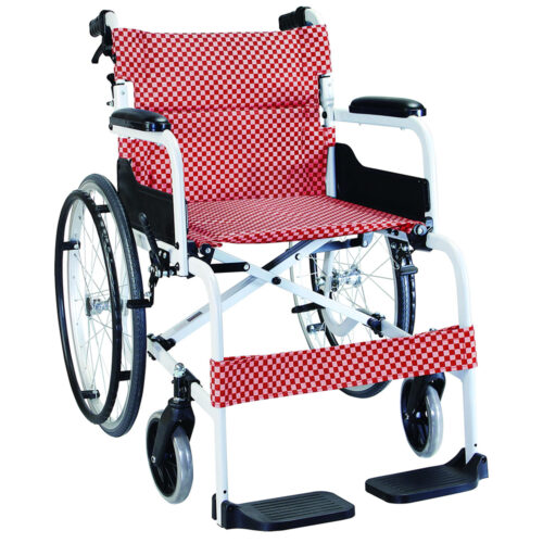 Premium Wheelchair SM150.5 F22 | Lightweight Foldable Manual Wheelchair for Home, Hospital & Rehabilitation Use