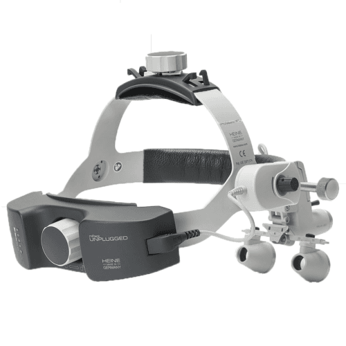 HEINE ML4 LED HeadLight with HR/HRP Optics Unplugged with S-guard and power source