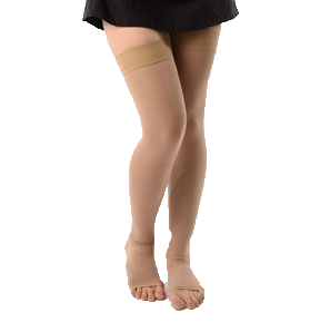 Medical compression stockings thigh length (class II / class I)