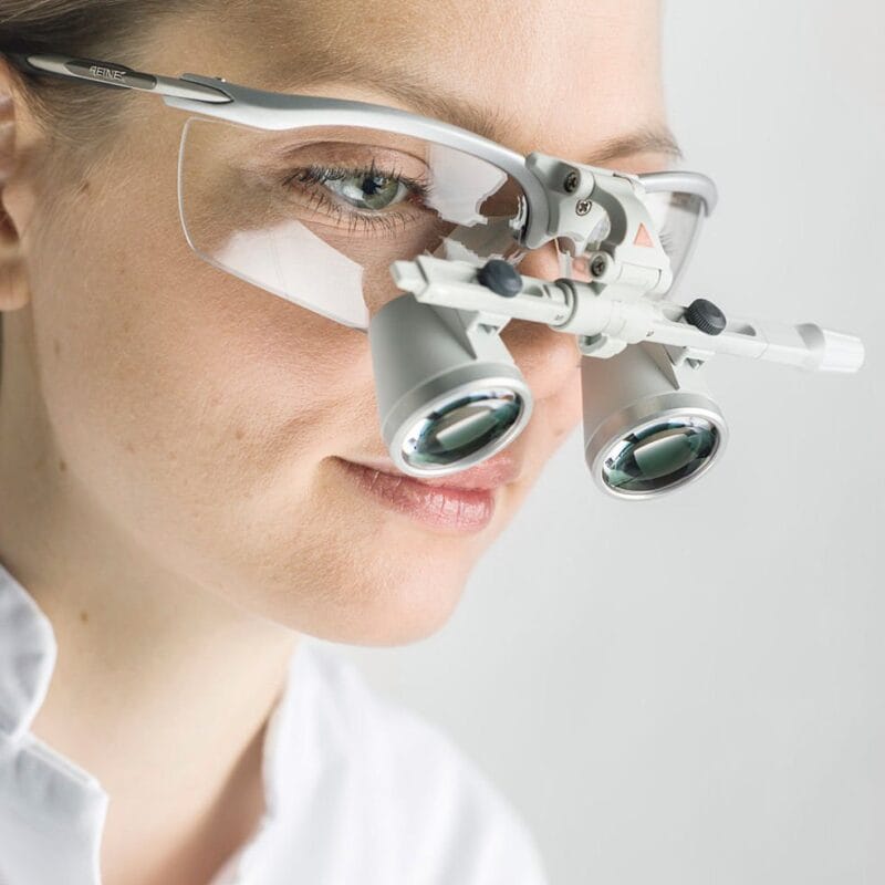 HEINE HR 2.5X High Resolution Binocular Loupes With SFrame 520MM { C000.32.567} Surgical Shoppe