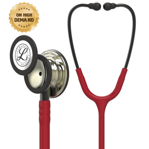 3M Littmann Classic III Stethoscope Burgundy with Champagne Finish 5864