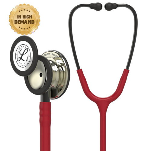 3M Littmann Classic III Stethoscope Burgundy with Champagne Finish 5864