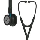 3M Littmann Cardiology IV Diagnostic Stethoscope Black & Black - Blue Stem 6201