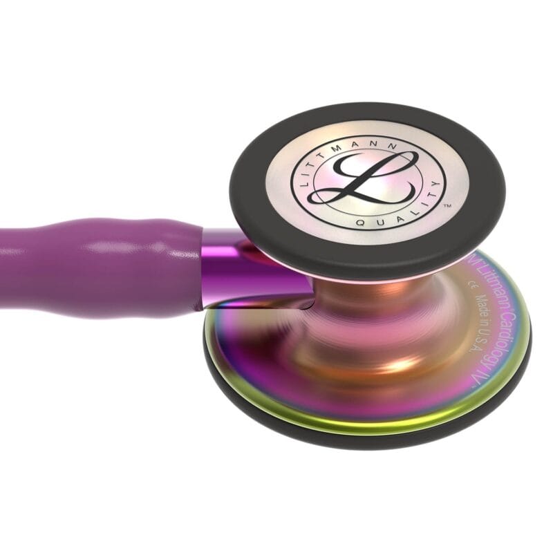 3M Littmann Cardiology IV Diagnostic Stethoscope Rainbow & Plum - Violet Stem 6205 3M Littmann Cardiology IV Diagnostic Stethoscope Rainbow & Plum - Violet Stem 6205