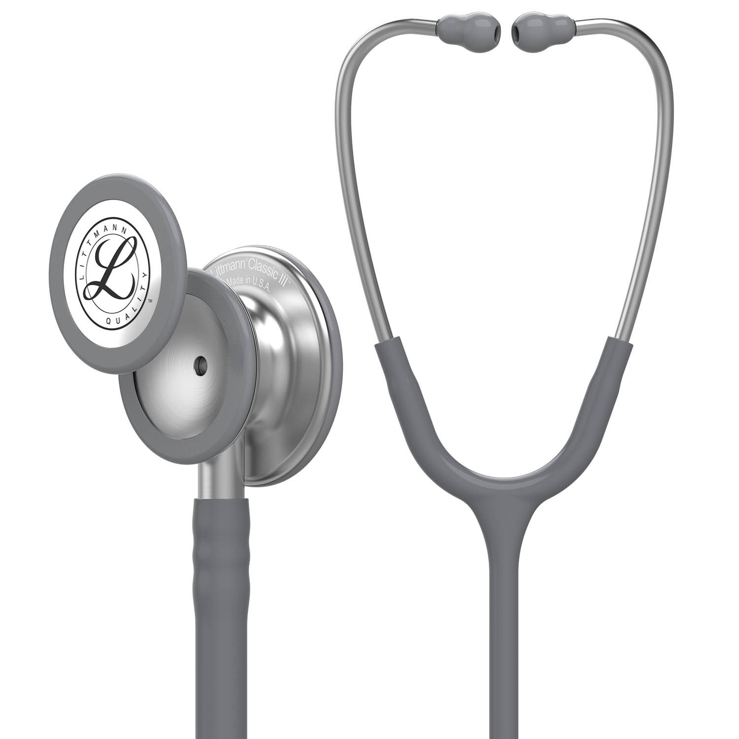 3M Littmann Classic III Monitoring Stethoscope Gray Tube, 27 inch 5621 -  Surgical Shoppe