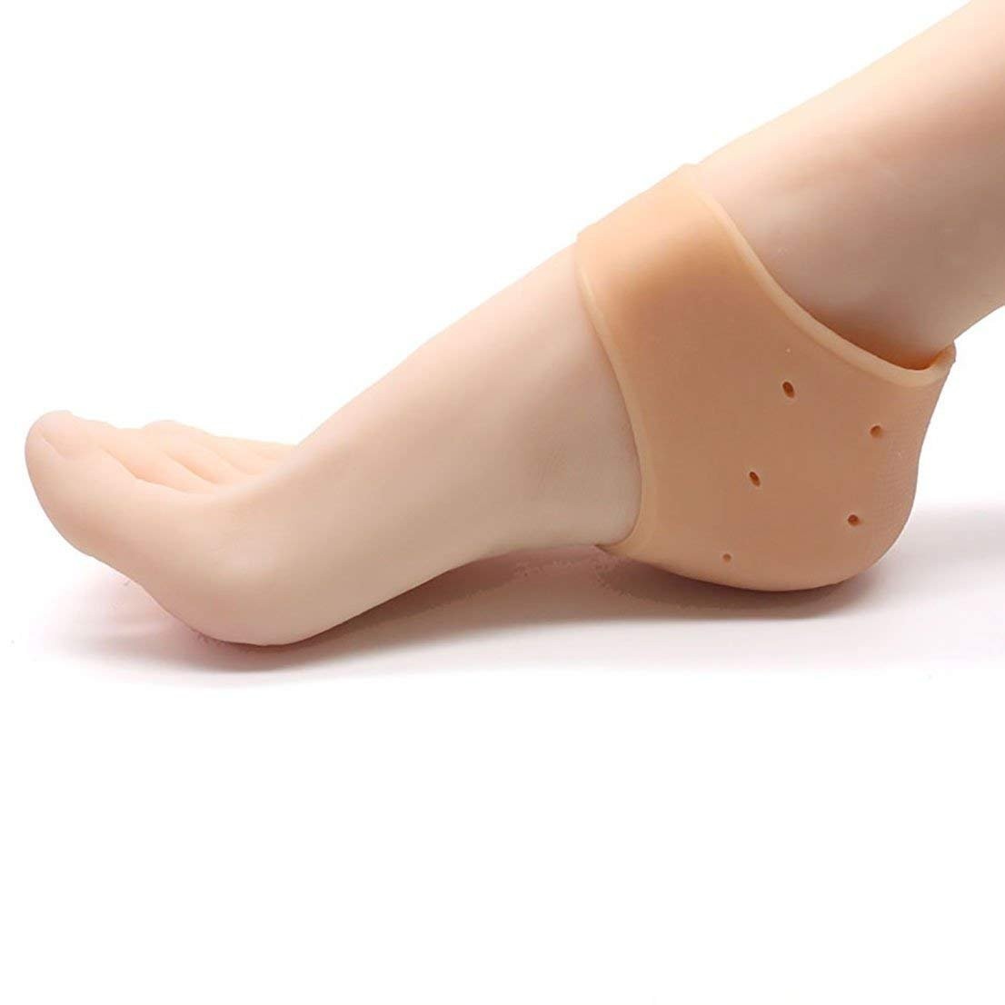 Sports Silicone Gel Heel Pad Socks For Heel Swelling Pain Relief K