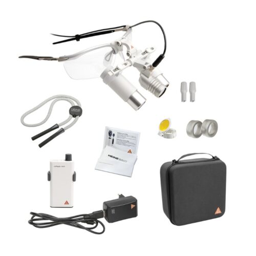 HEINE LoupeLight 2 SetS with mPack mini and E4-USB Plug in transformer HRP 6x/340 (C-008.32.455)