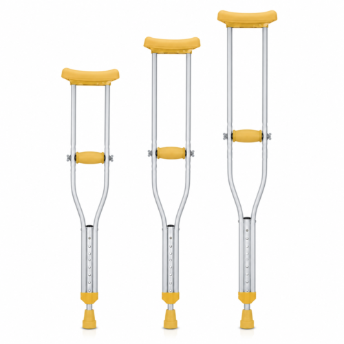 KARMA Under Arm Crutch CH-10 Large Pair | Height Adjustable Aluminium Crutches