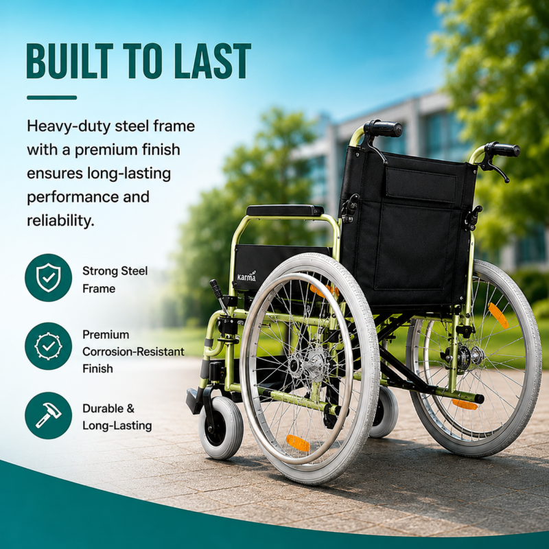 Karma KM-8020X Heavy Duty Wheelchair1 Karma KM-8020X Heavy Duty Wheelchair1