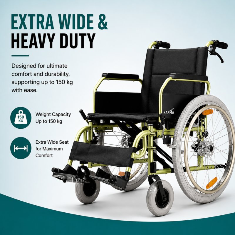 Karma KM-8020X Heavy Duty Wheelchair3 Karma KM-8020X Heavy Duty Wheelchair3