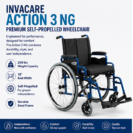 Invacare Action 3 NG Wheelchair Premium Self propelled