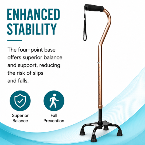 Karma Walking Stick WS-420 | Lightweight Adjustable Aluminium Walking Stick for Balance & Mobility Support