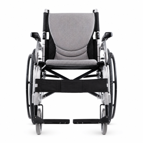 Karma Ergonomic S-Ergo 125 Wheelchair | Lightweight Foldable Ergonomic Manual Wheelchair for Home, Hospital & Rehabilitation