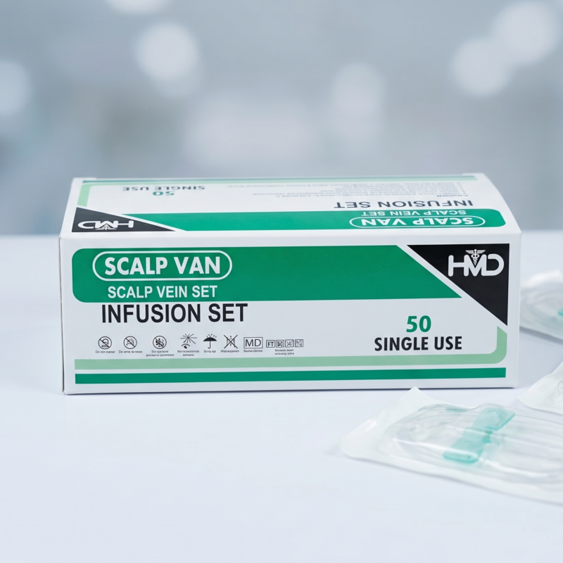 Hindustan Syringes Scalp Van Scalp Vein Set with Wings