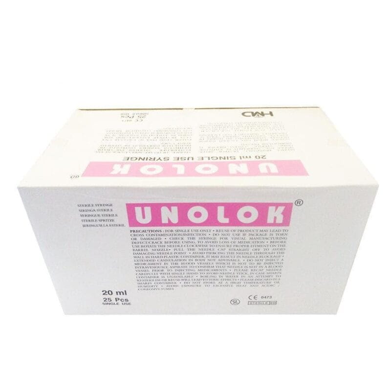 hindustan-syringes-medical-devices-hmd-hindustan-syringes-unolok-syringe-with-needle-20ml-22510552776877 Hindustan Syringes Unolok Syringe with Needle, Luer Lock (20ml)