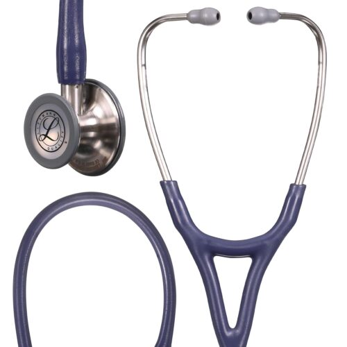3M Littmann Cardiology IV Diagnostic Stethoscope 6187C | Stainless-Finish Chestpiece with Midnight Blue Tube