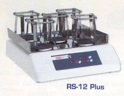 REMI RS 12 Plus Mini Rotary Shaker with Digital Speed Indicator and  timer,max speed 400 rpm,with Universal Platform size of 12x12