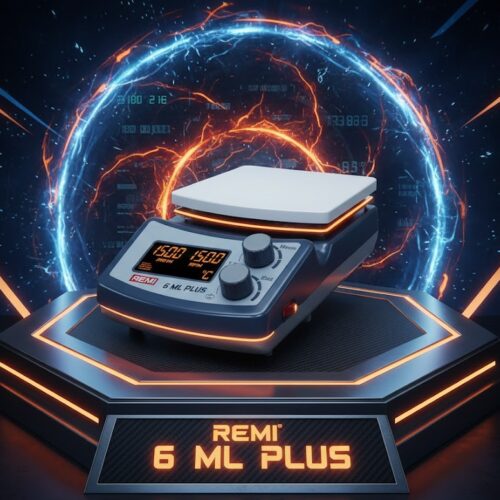 Remi 6ML Plus Magnetic Stirrer with Ceramic Coated TOP Plate,LCD Display,Capacity 6 Litres