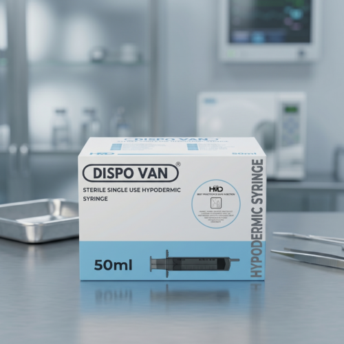 Dispo Van 50ml Sterile Single Use Hypodermic Syringe (Without Needle) | HMD Medical Syringe pack of 25