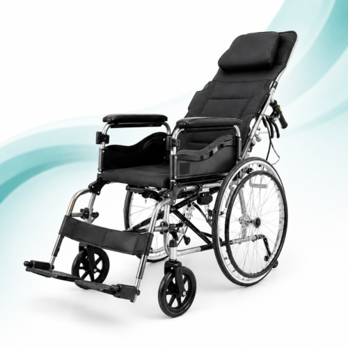 Ryder 8 CWC Manual Wheelchair | Foldable Commode Wheelchair for Home Care, Hospital & Patient Mobility