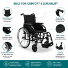Forza Action 2 NG Wheelchair Premium Self Propelled 17 Inch | Lightweight Foldable Aluminium Wheelchair