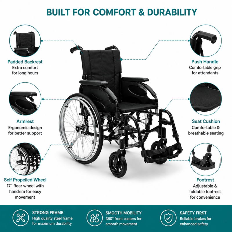 Forza Action 2 NG Wheelchair Premium Self Propelled 17 Inch | Lightweight Foldable Aluminium Wheelchair Forza Action 2 NG Wheelchair Premium Self Propelled 17 Inch | Lightweight Foldable Aluminium Wheelchair