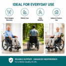 Forza Action 2 NG Wheelchair Premium Self Propelled 17 Inch | Lightweight Foldable Aluminium Wheelchair