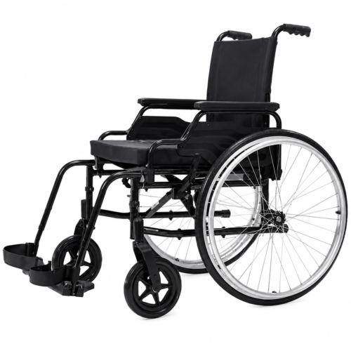 Forza Freedom 3000 SP Foldable Steel Wheelchair with PU Castor | 125kg Capacity | 20 Inch Economy Wheelchair