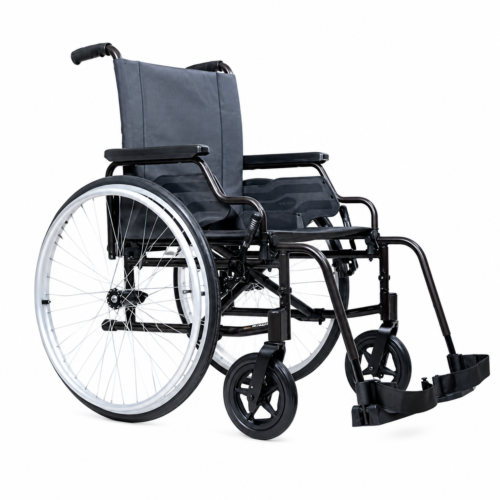 Forza Freedom 4000 SP Foldable Steel Wheelchair with PU Castor | 20 Inch Seat | 125kg Capacity | Fixed Backrest